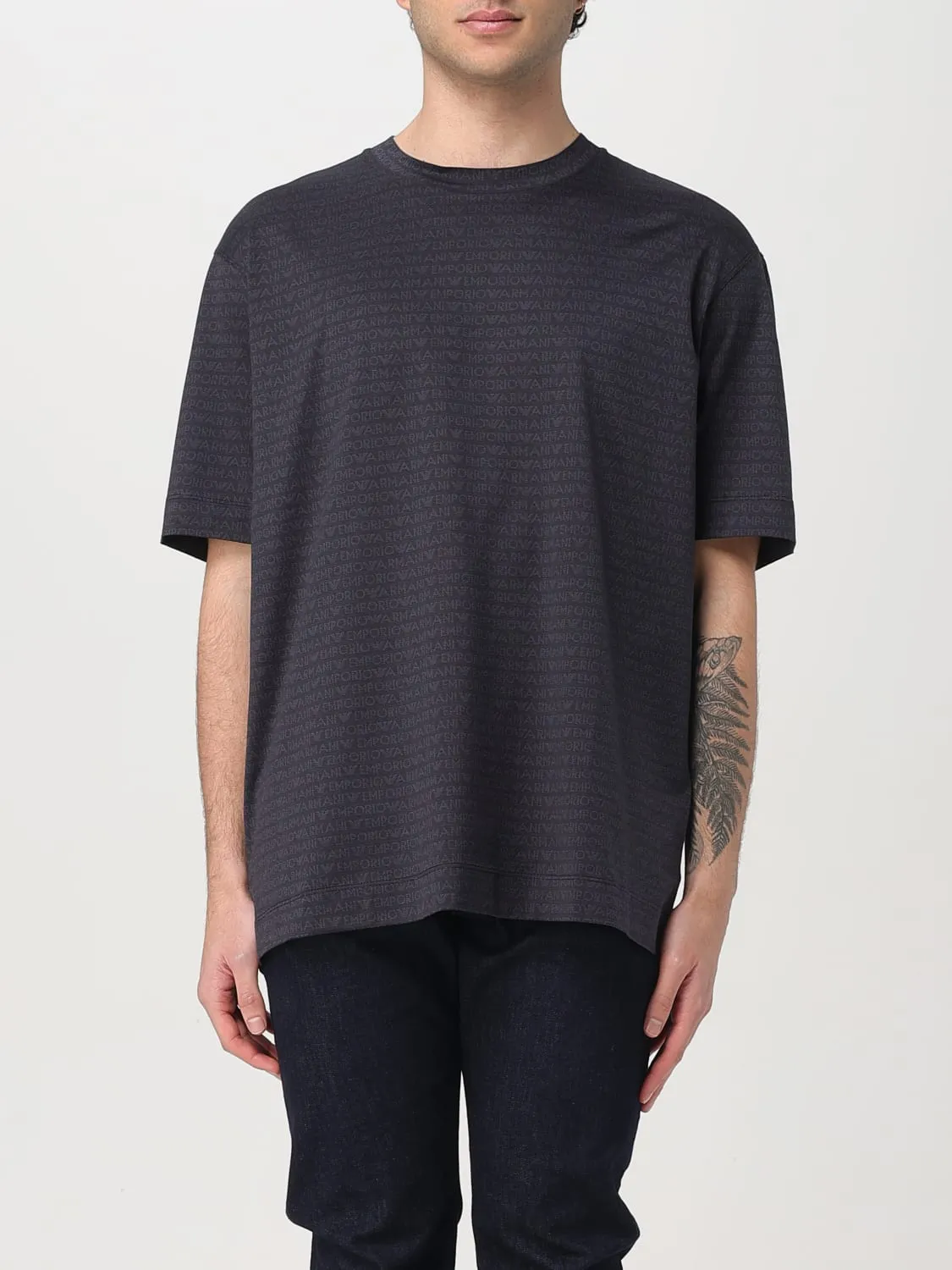 T-shirt oversize Emporio Armani in cotone logato