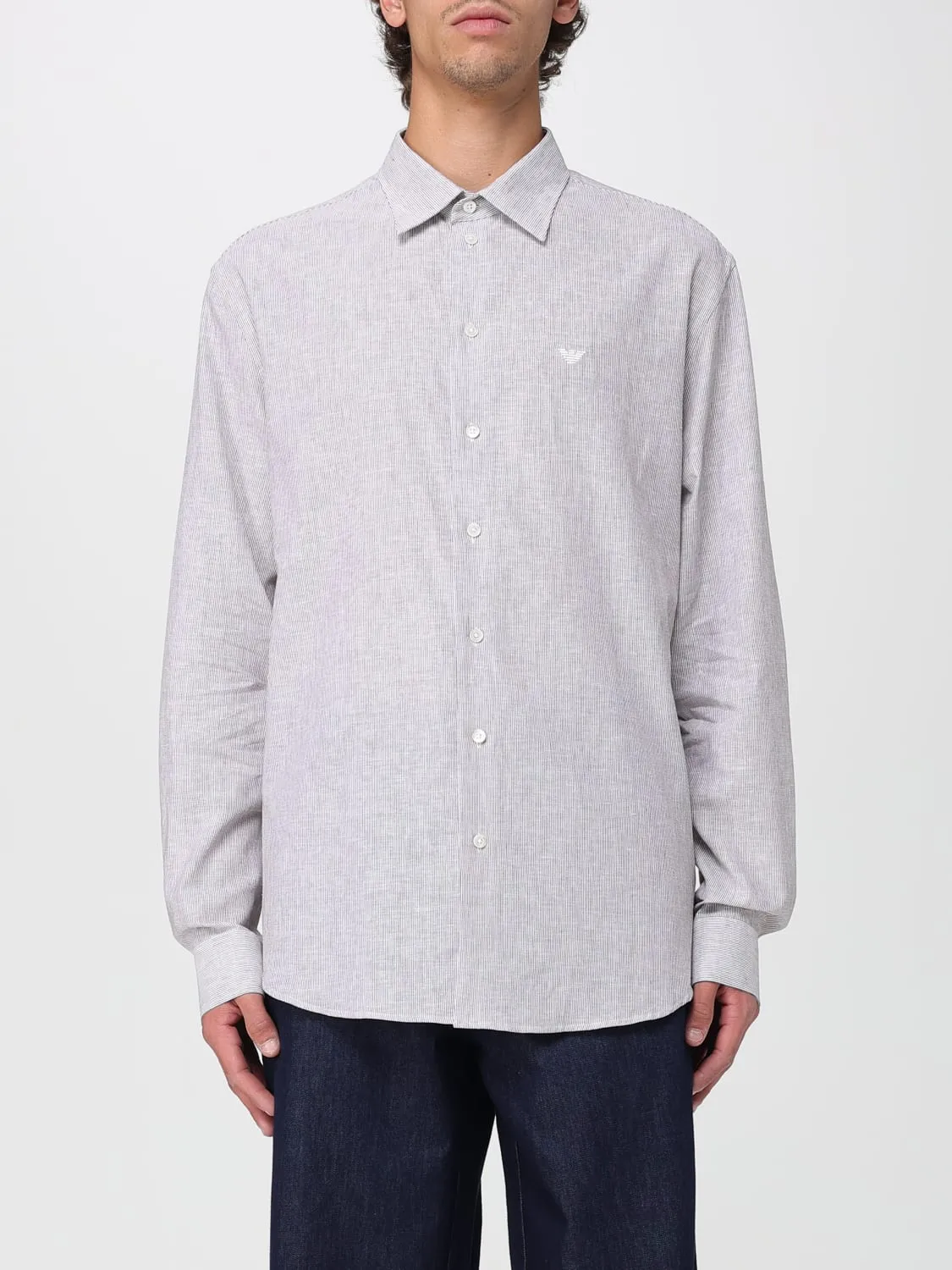 Camicia classica Emporio Armani in misto cotone