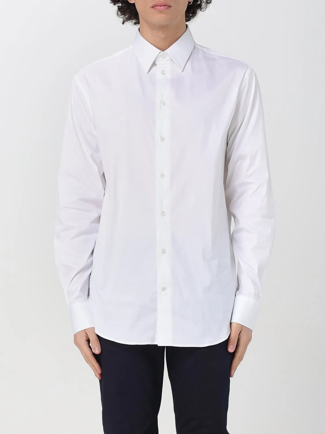 Camicia classica Emporio Armani in popeline di cotone