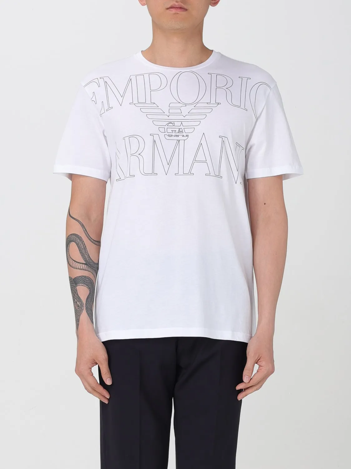 T-shirt con maxi logo Emporio Armani
