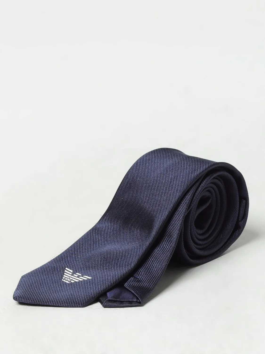 Cravatta Emporio Armani Kids in twill di seta