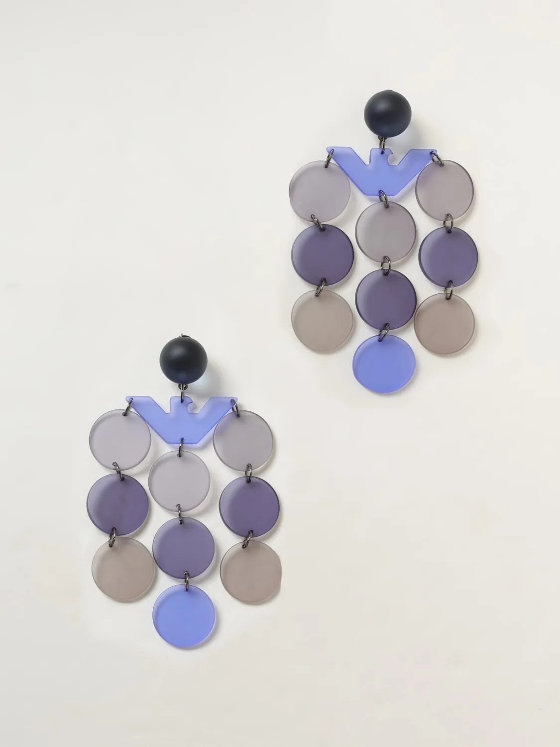 Orecchini Emporio Armani in resina spazzolata