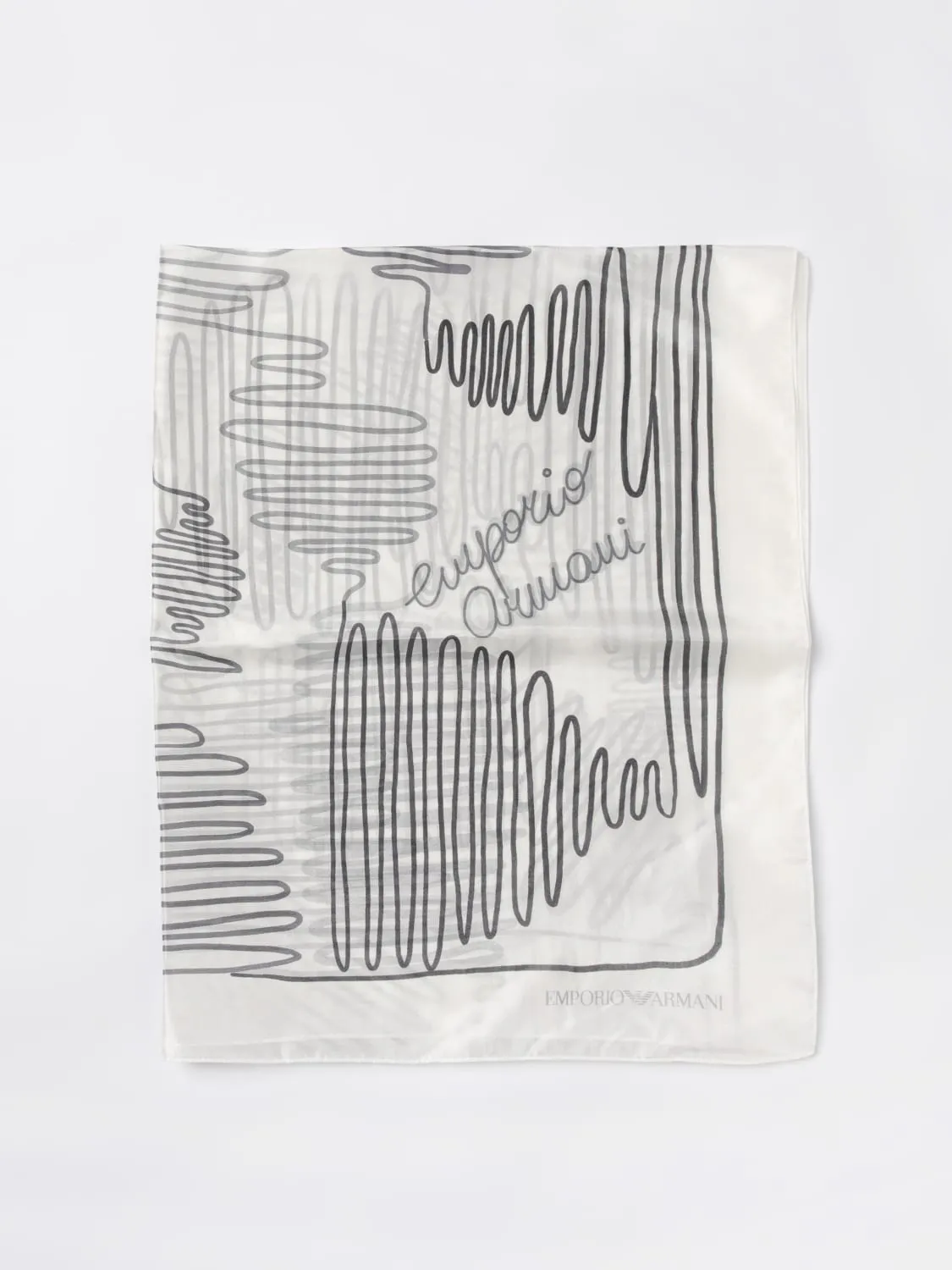 Foulard Emporio Armani in viscosa stampata