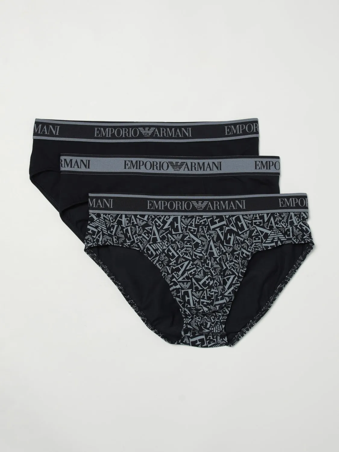 Set 3 slip in cotone stretch Emporio Armani Underwear