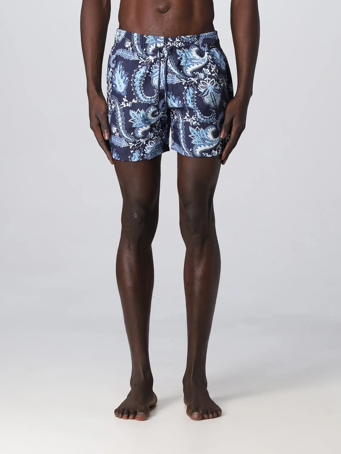 Costume Etro in nylon con stampa Paisley all over