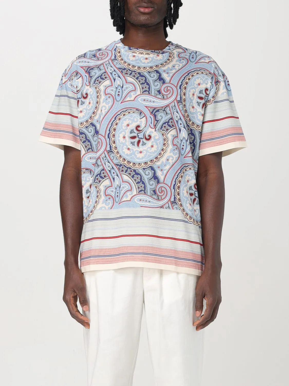 T-shirt Etro in cotone stampato