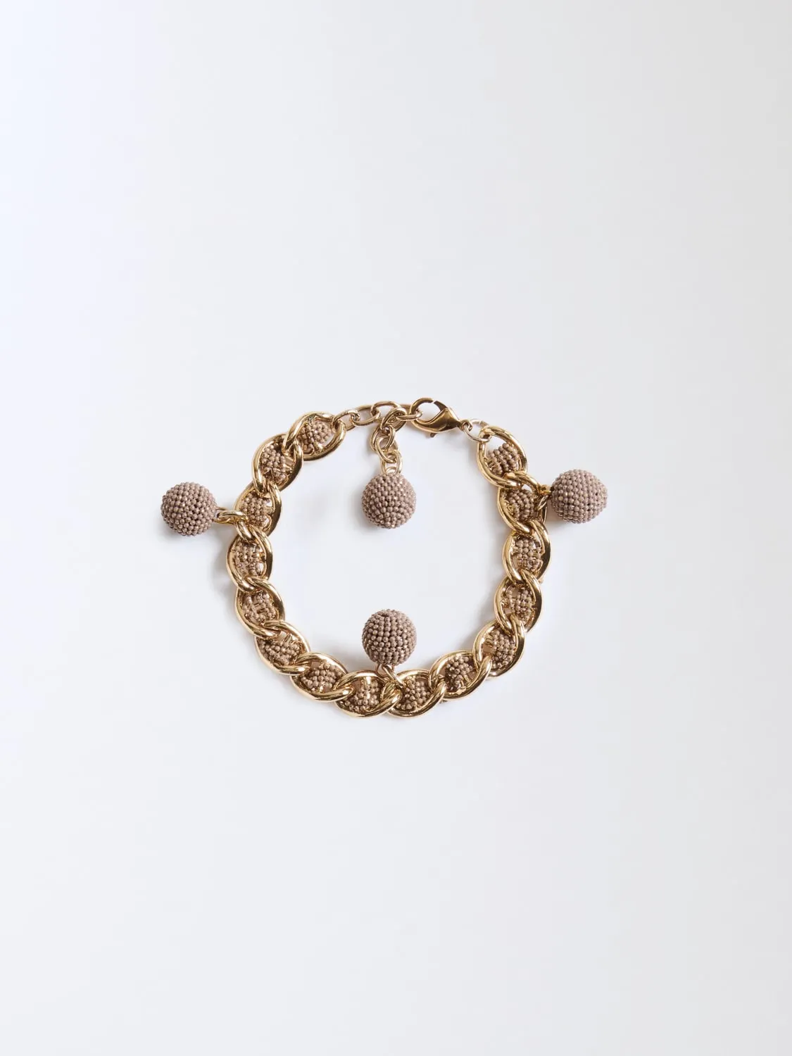 Bracciale Fabiana Filippi in ottone filo diamante con pendenti