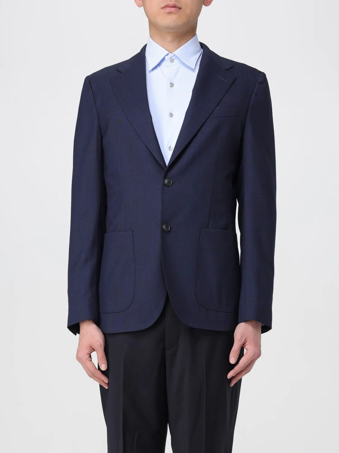Blazer classico Fay in misto lino