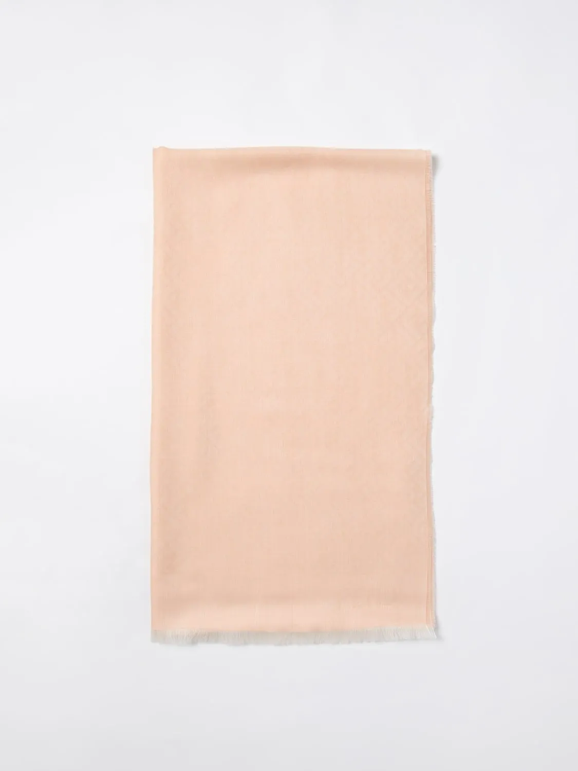 Sciarpa FF Fendi in seta e lana con monogram jacquard