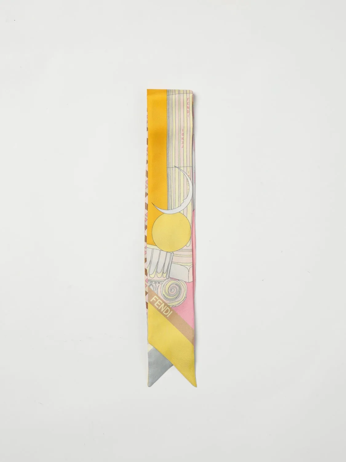 Bandeau Wrappy Fendi in seta stampata