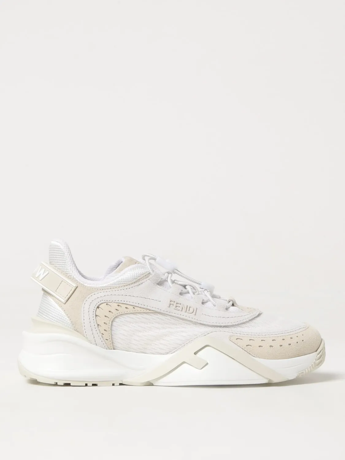 Sneakers Flow Fendi in camoscio e mesh