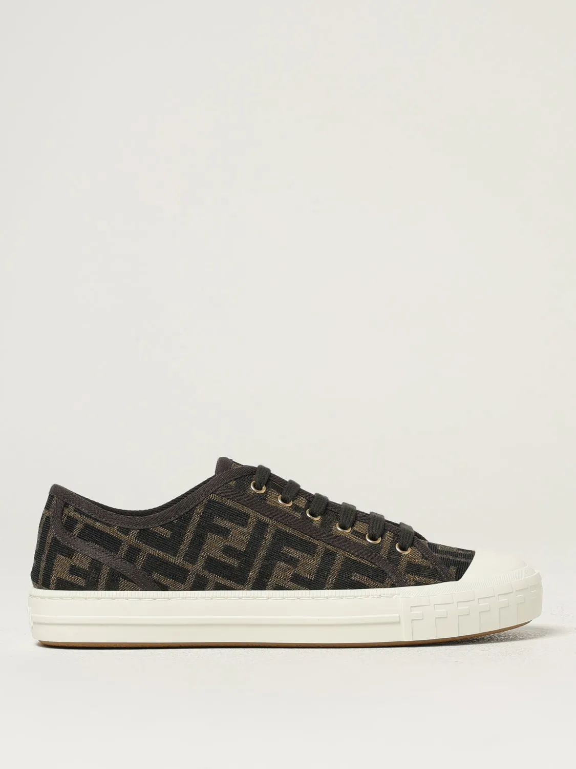 Sneakers Domino Fendi in canvas jacquard