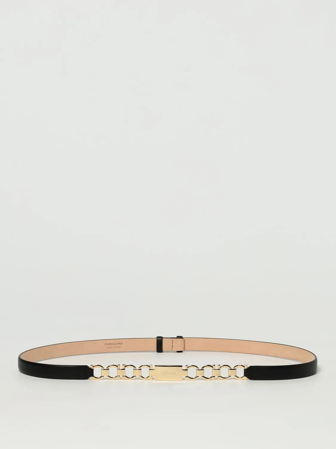 Cintura Gancini Bijoux Ferragamo in pelle