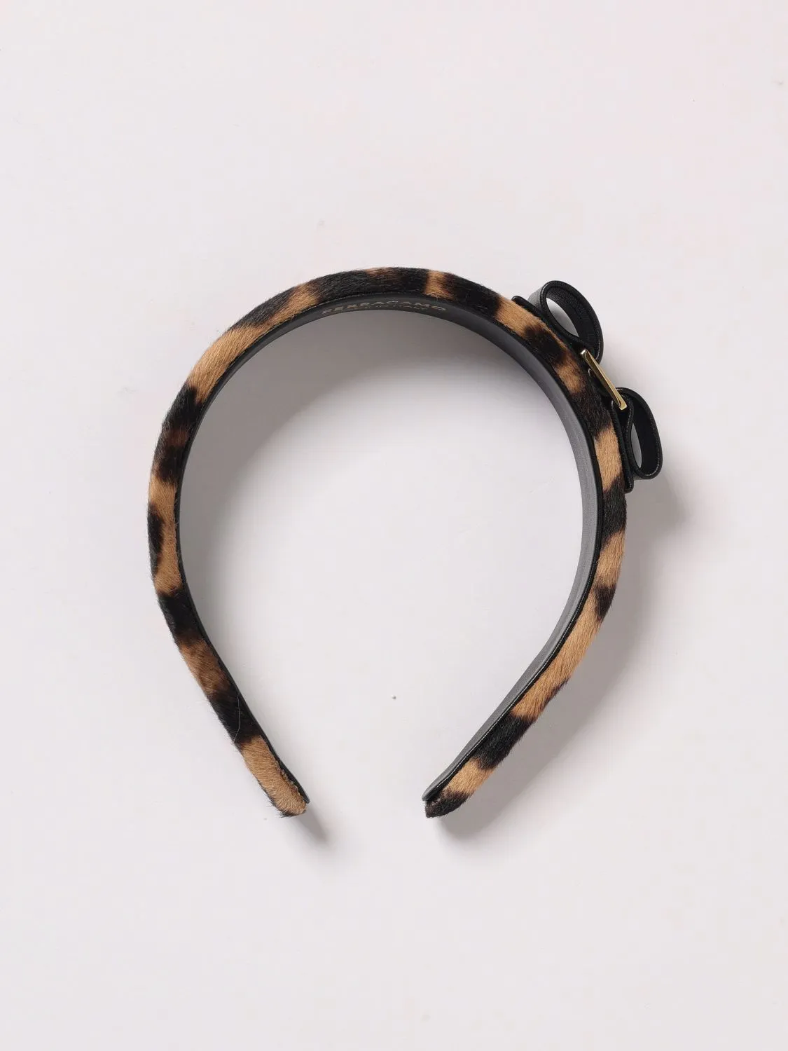 Cerchietto Vara Ferragamo in cavallino animalier