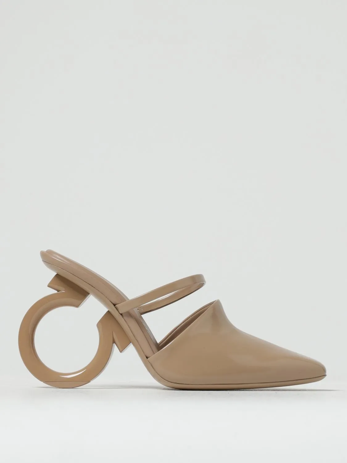 Mules Elina Ferragamo in pelle spazzolata