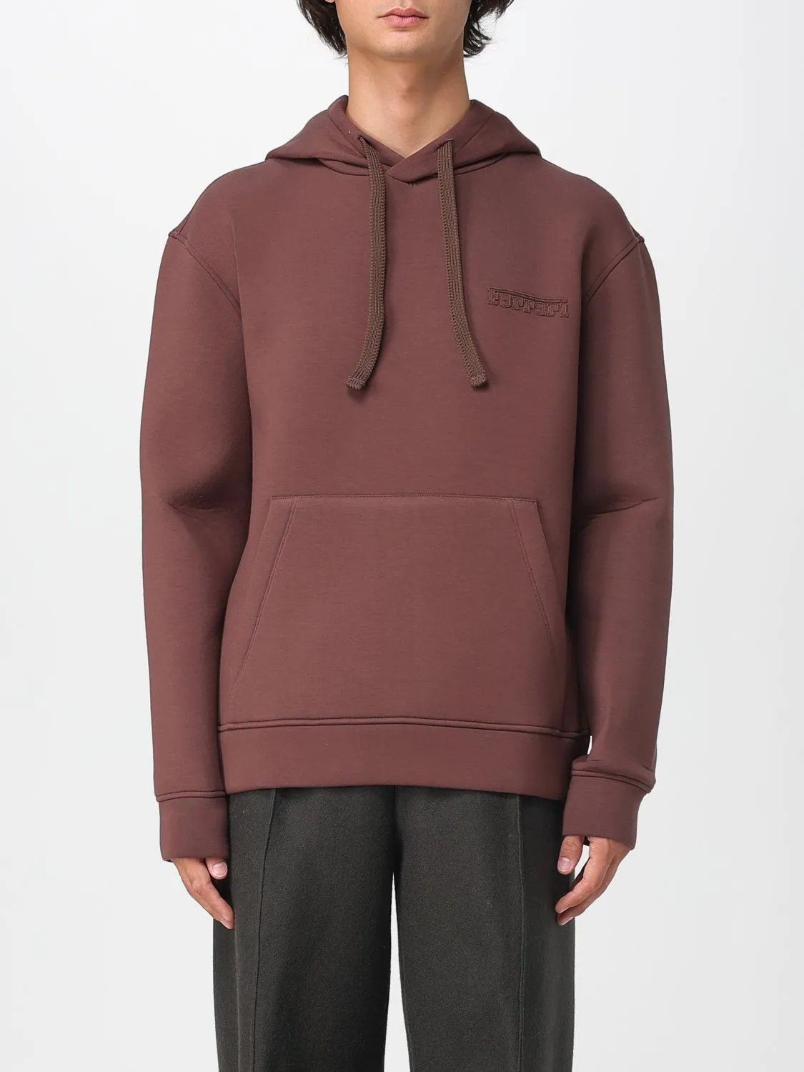 Felpa con cappuccio Ferrari in scuba