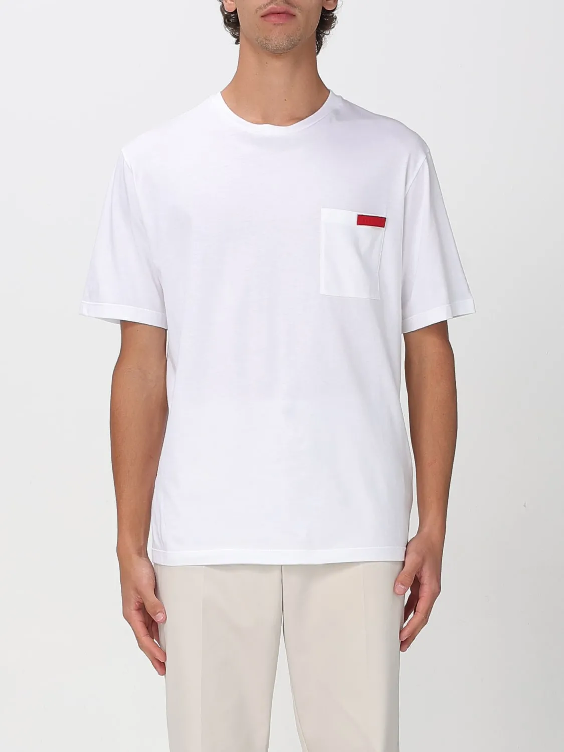 T-shirt in cotone con logo Ferrari