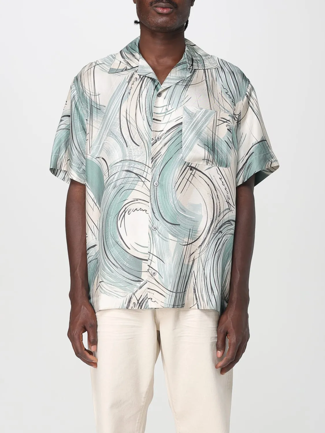 Camicia Ferrari in seta stampata