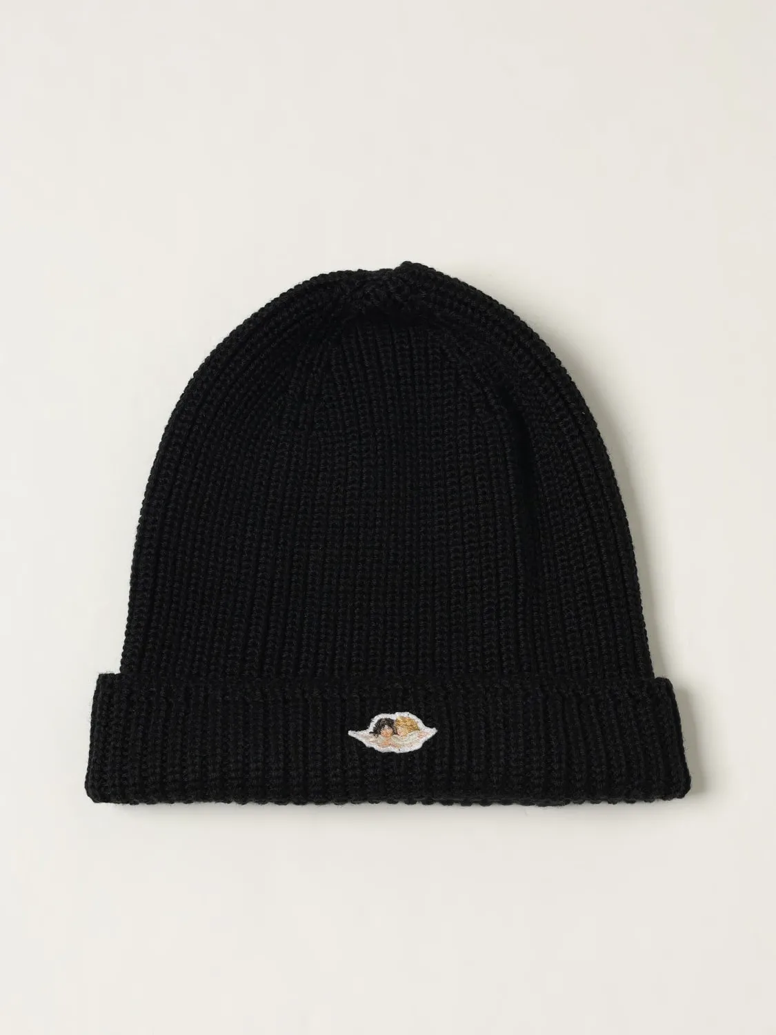 Cappello a berretto in lana merino con logo Fiorucci