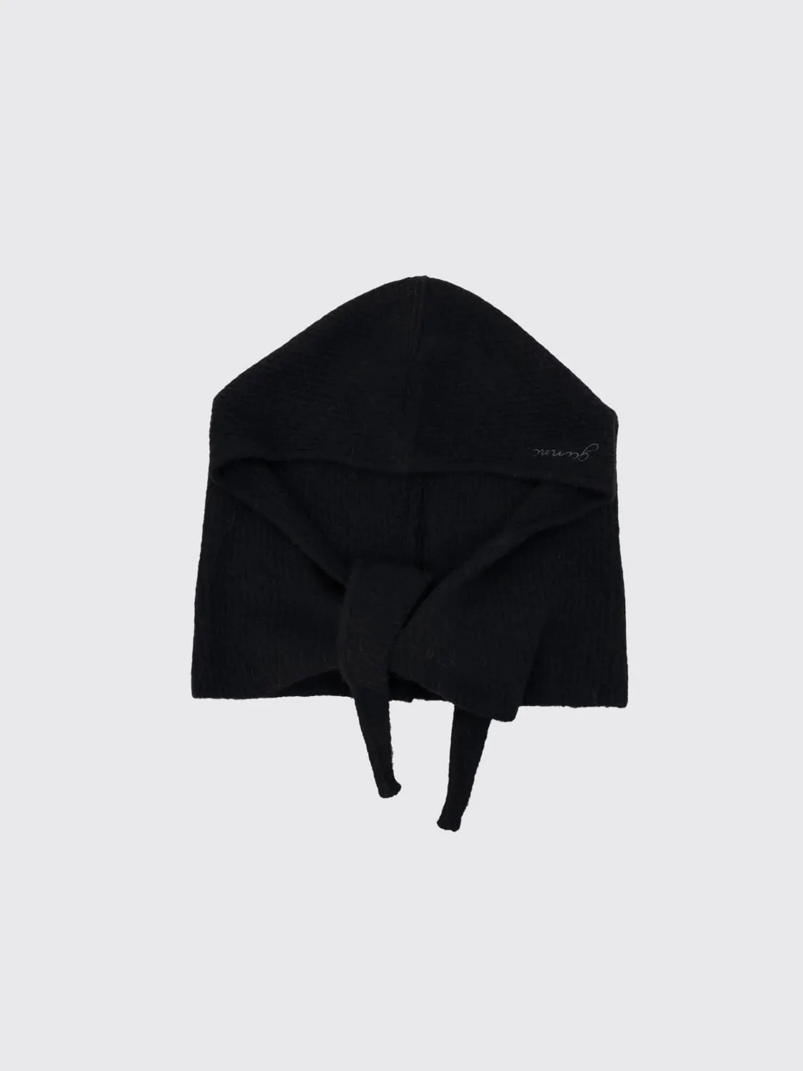 Balaclava Ganni in misto lana a costine