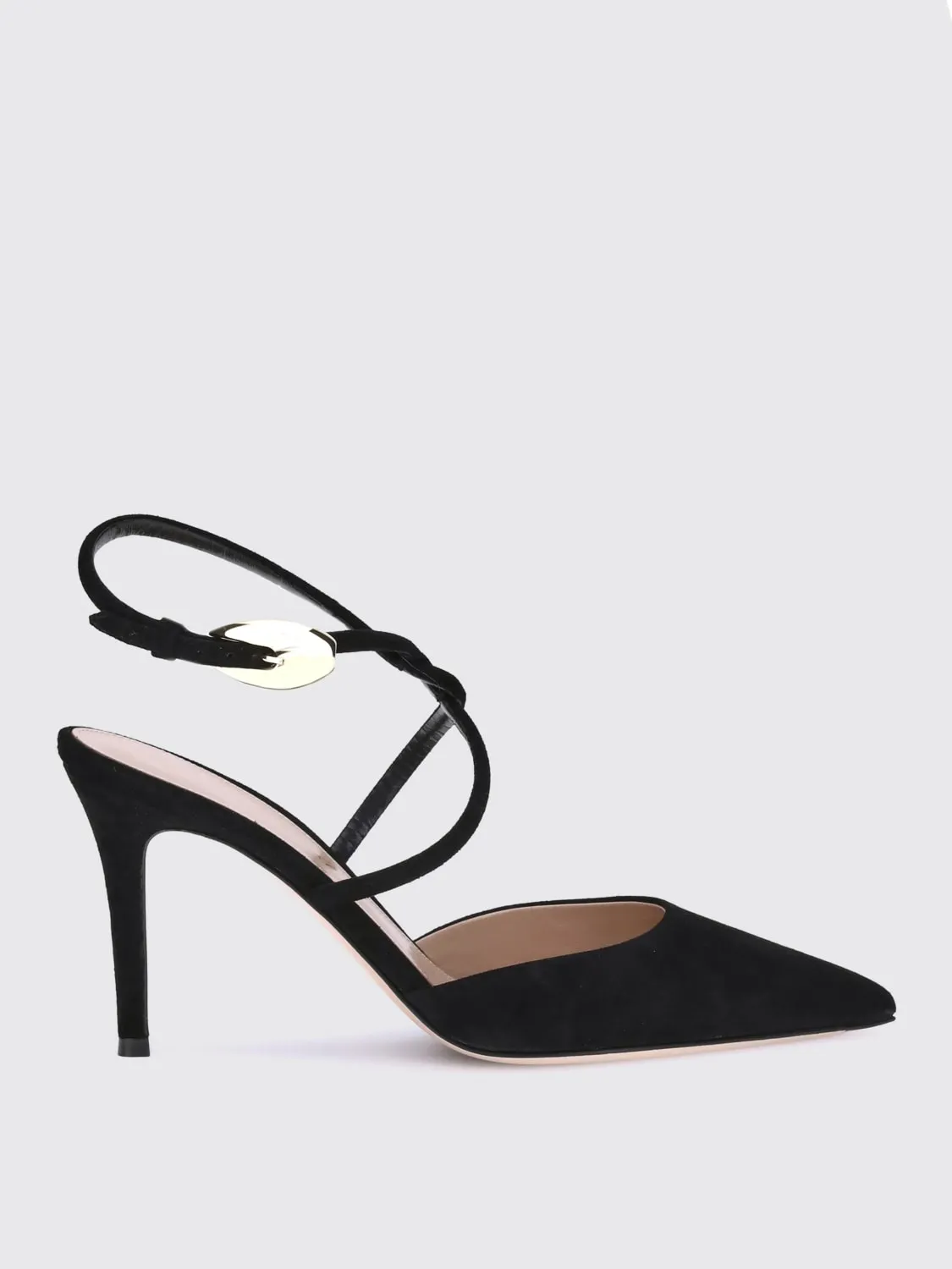 Pump Gianvito Rossi in camoscio