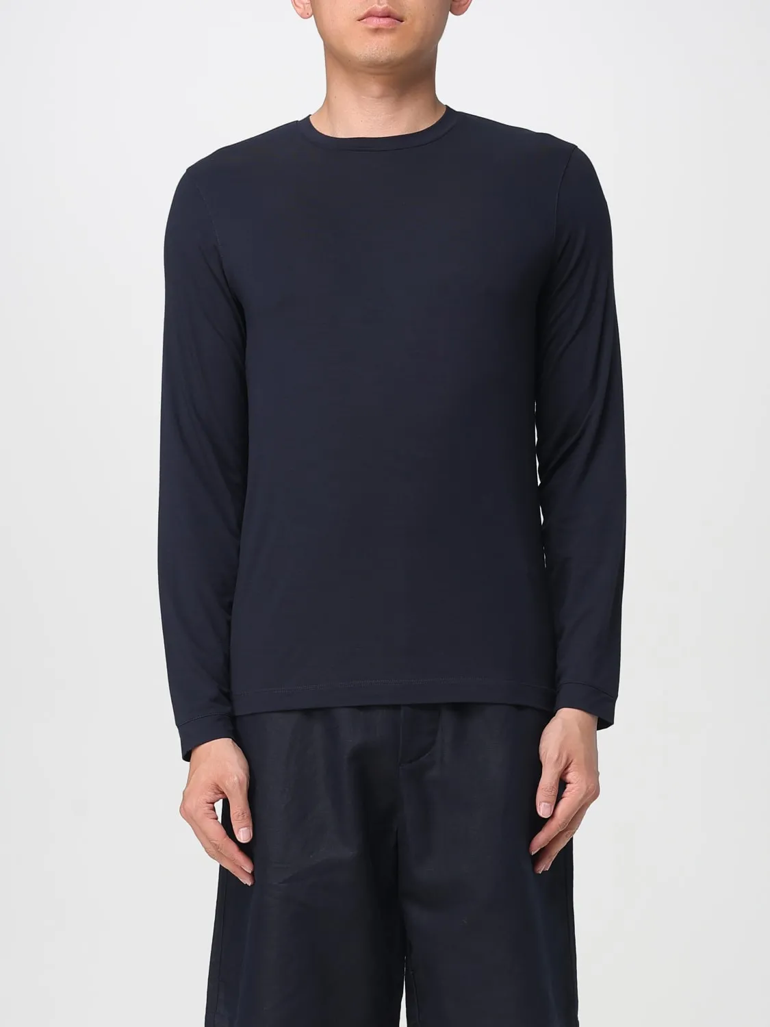 T-shirt basic Giorgio Armani in viscosa stretch