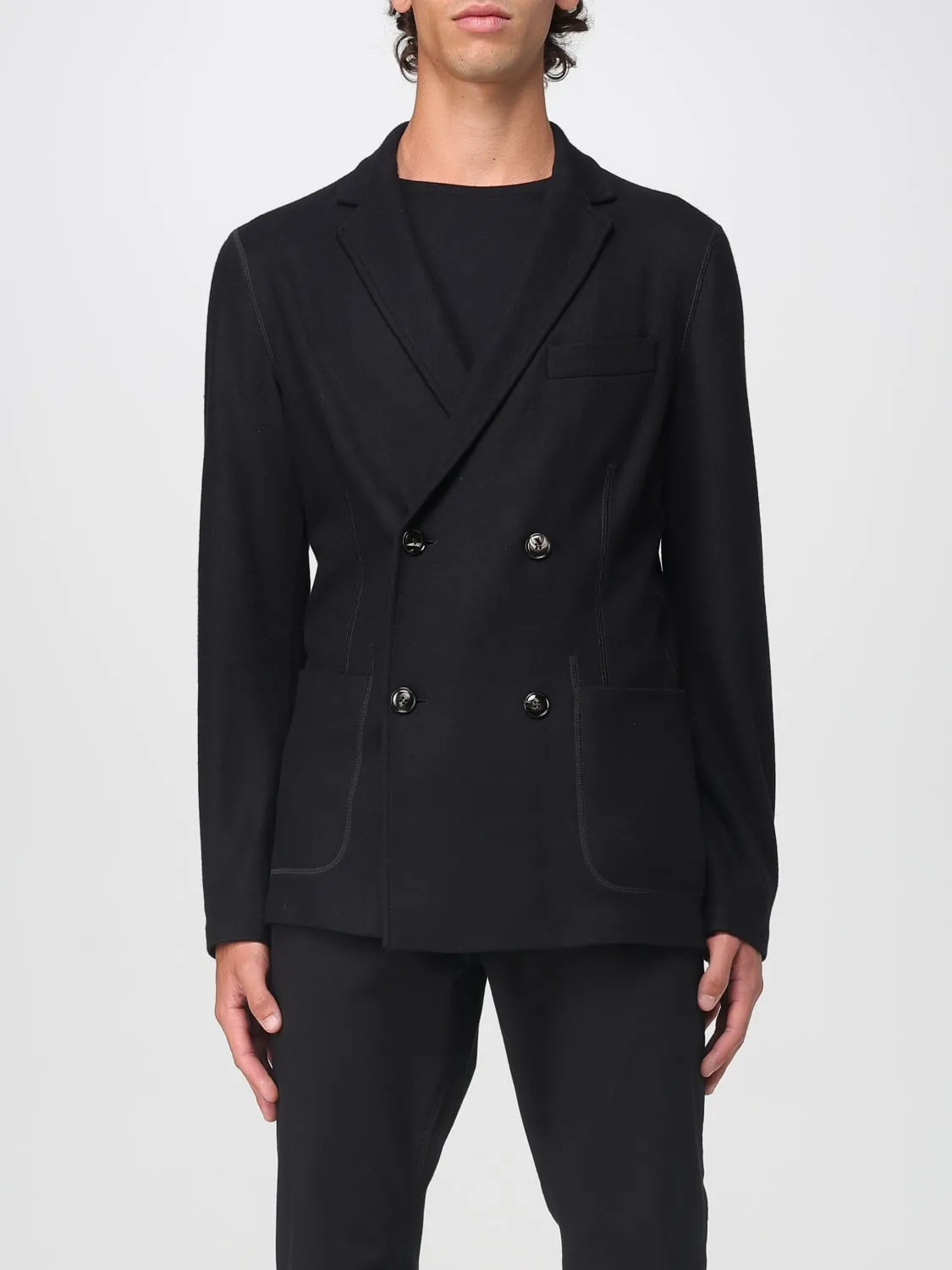 Blazer doppiopetto Giorgio Armani in cashmere