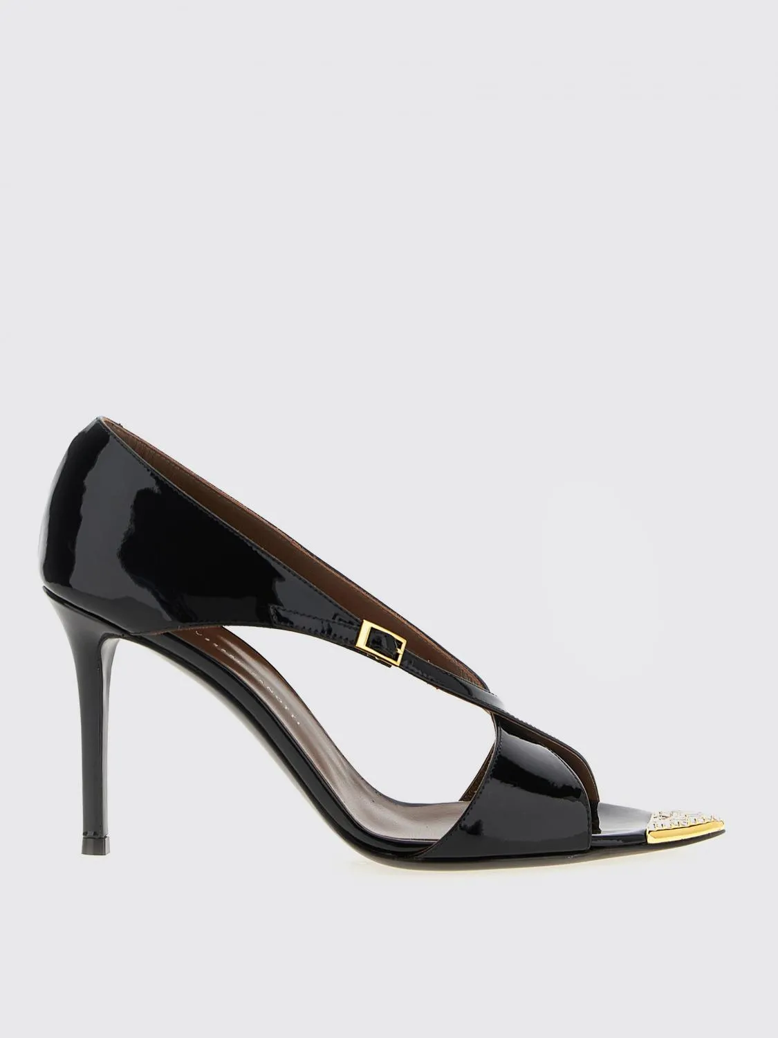 Sandalo Giuseppe Zanotti in vernice con dettaglio di strass