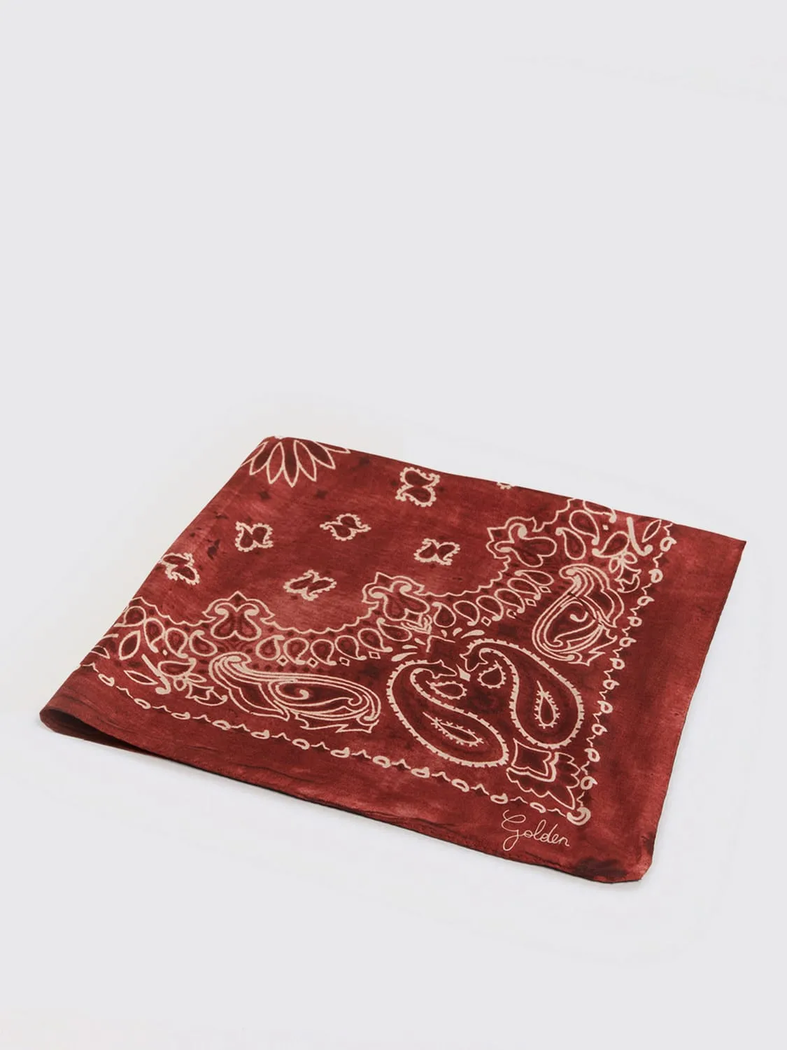 Foulard Golden Goose in seta stampa bandana