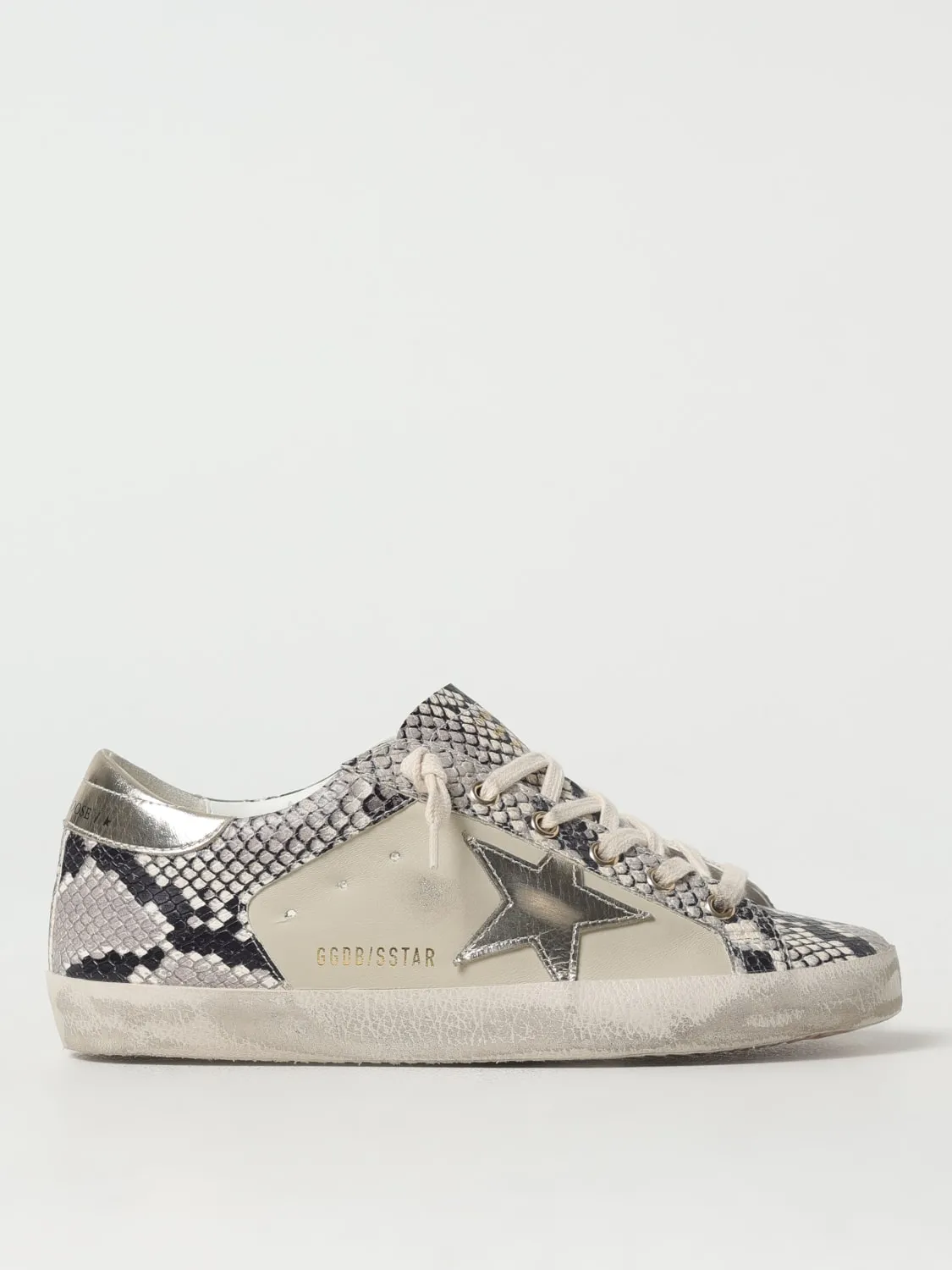 Sneakers Super-Star Golden Goose in pelle stampa pitone used