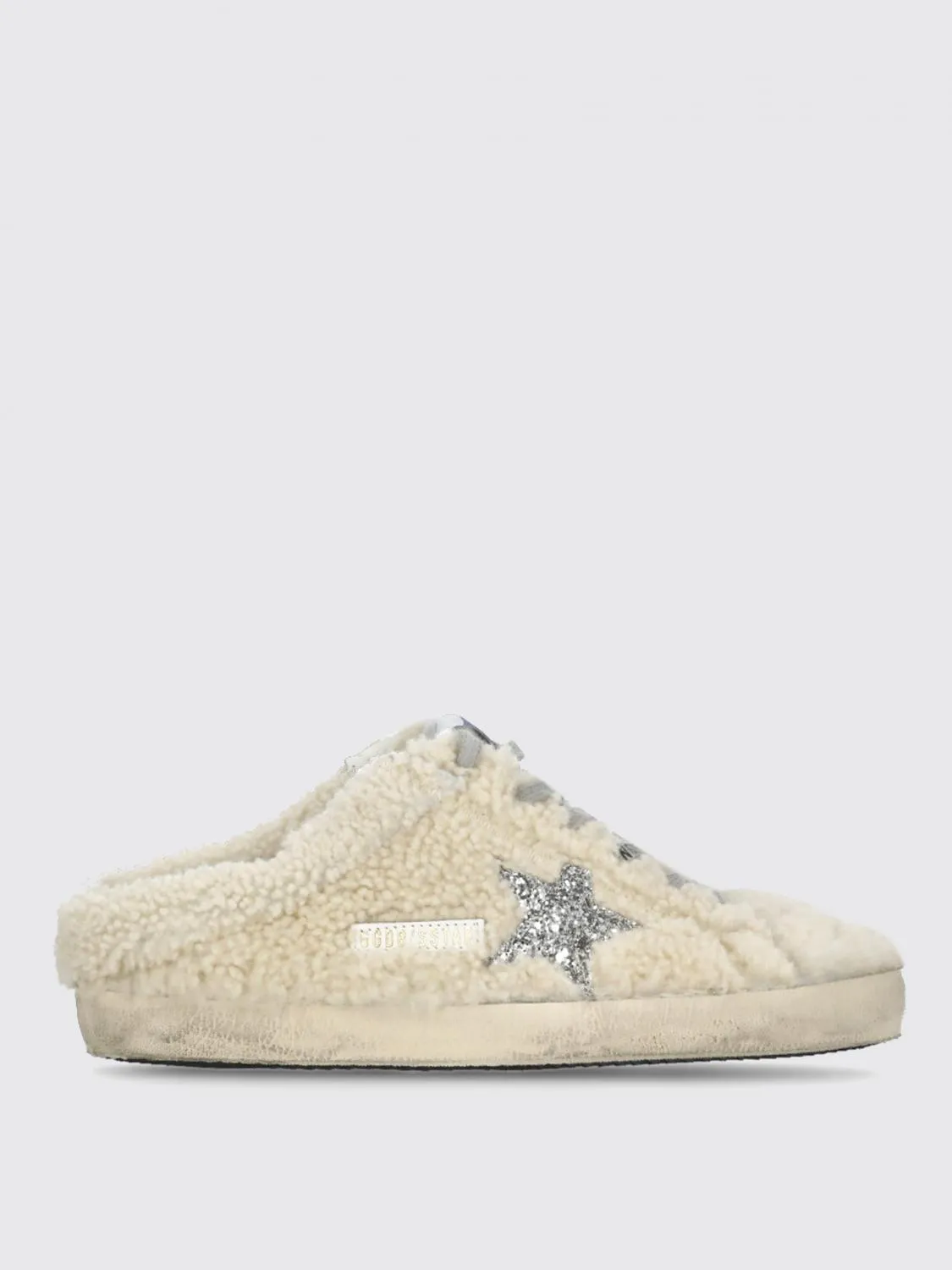 Sneakers Super-Star Sabot Golden Goose in shearling