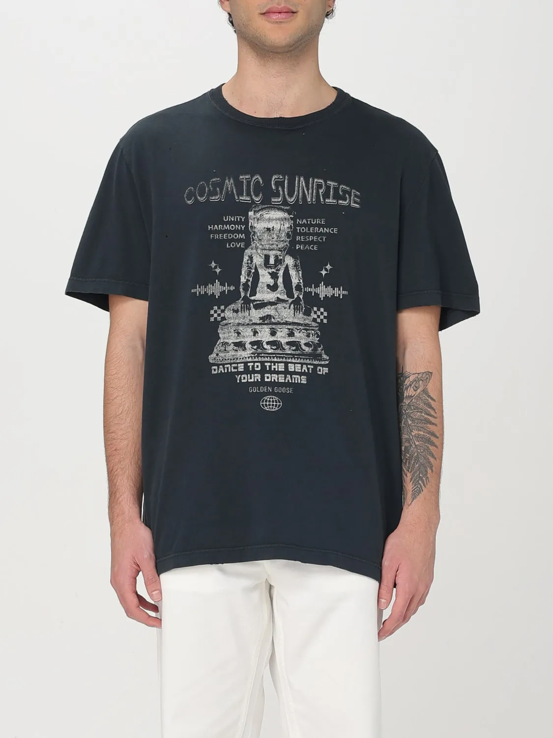 T-shirt Golden Goose in cotone stampato