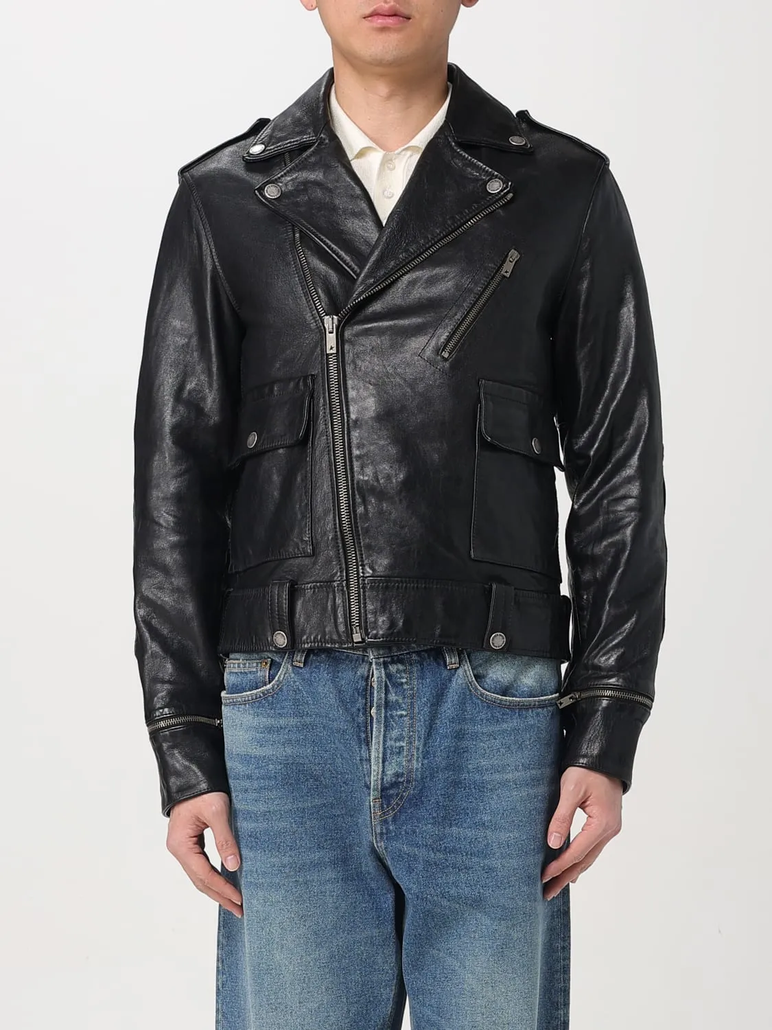 Giacca biker Golden Goose in pelle