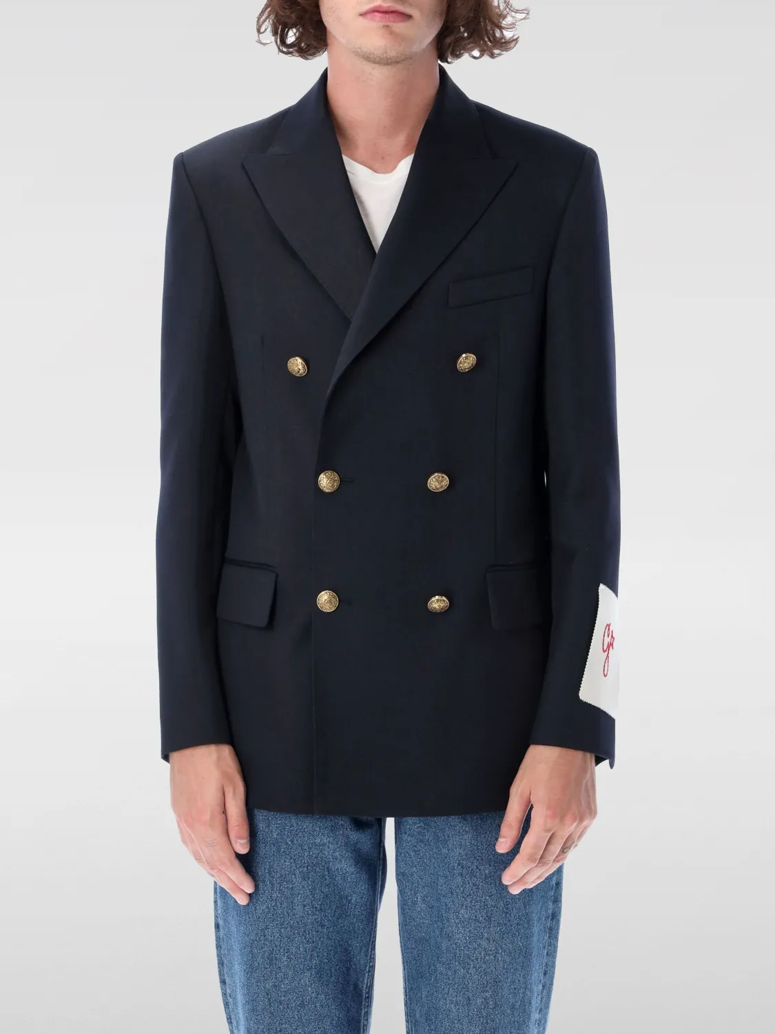 Blazer doppiopetto Golden Goose in misto lana