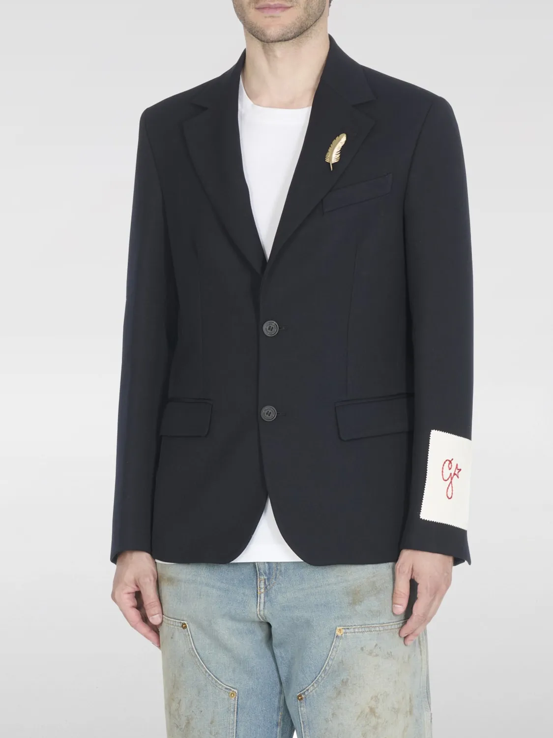 Blazer monopetto Golden Goose in misto lana