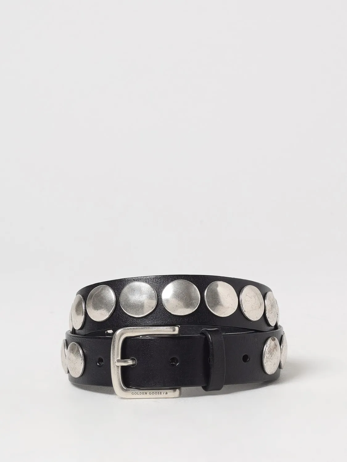 Cintura Trinidad Golden Goose in pelle con borchie applicate