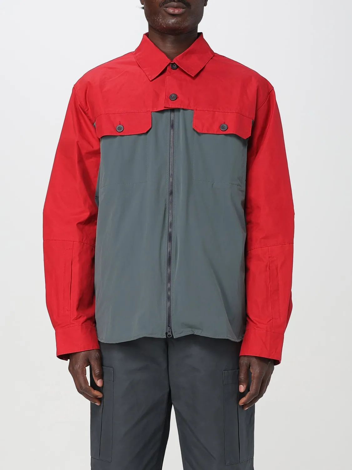 Overshirt Gr10k in cotone stretch