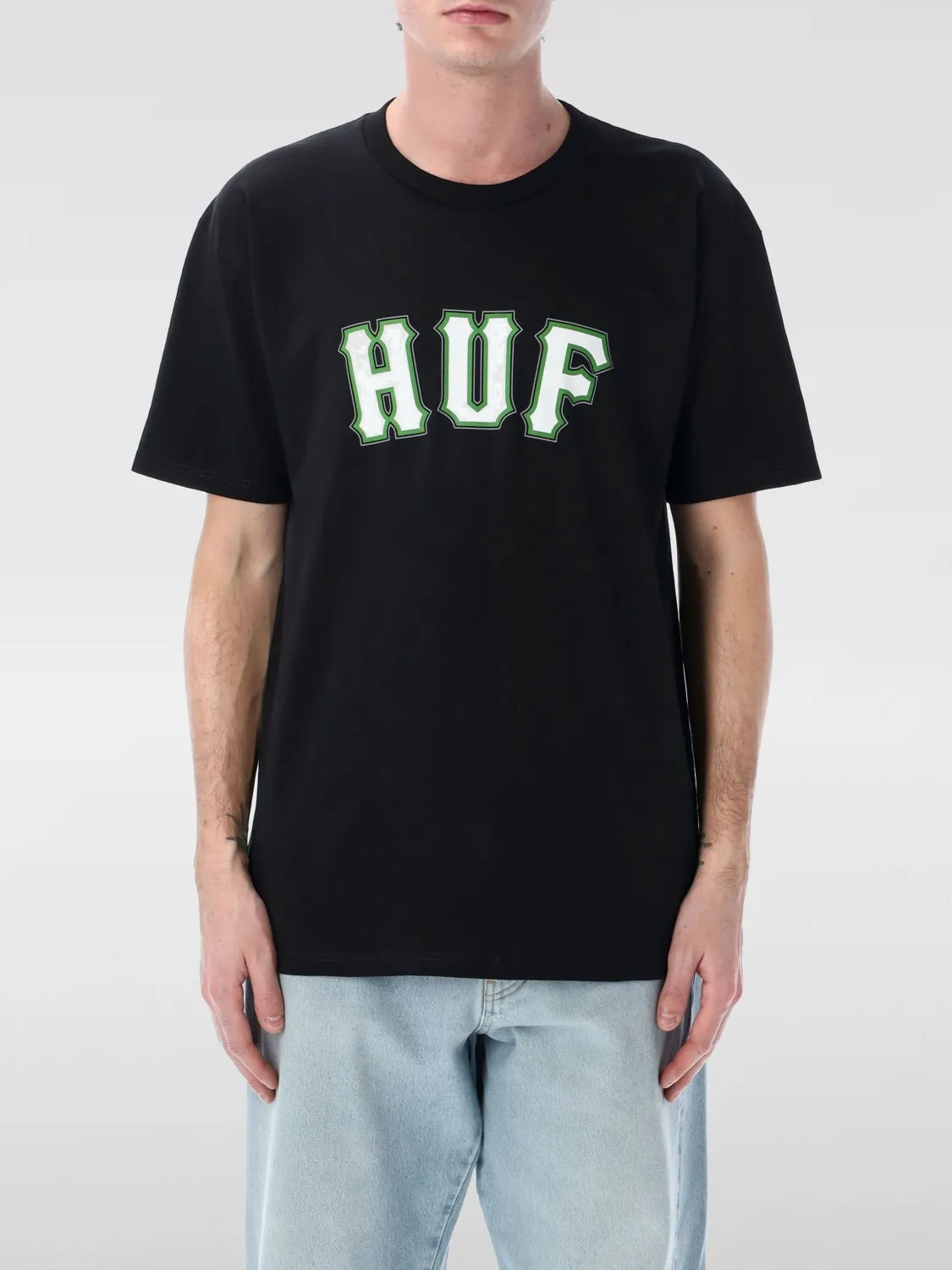 T-shirt basic Huf in cotone con logo