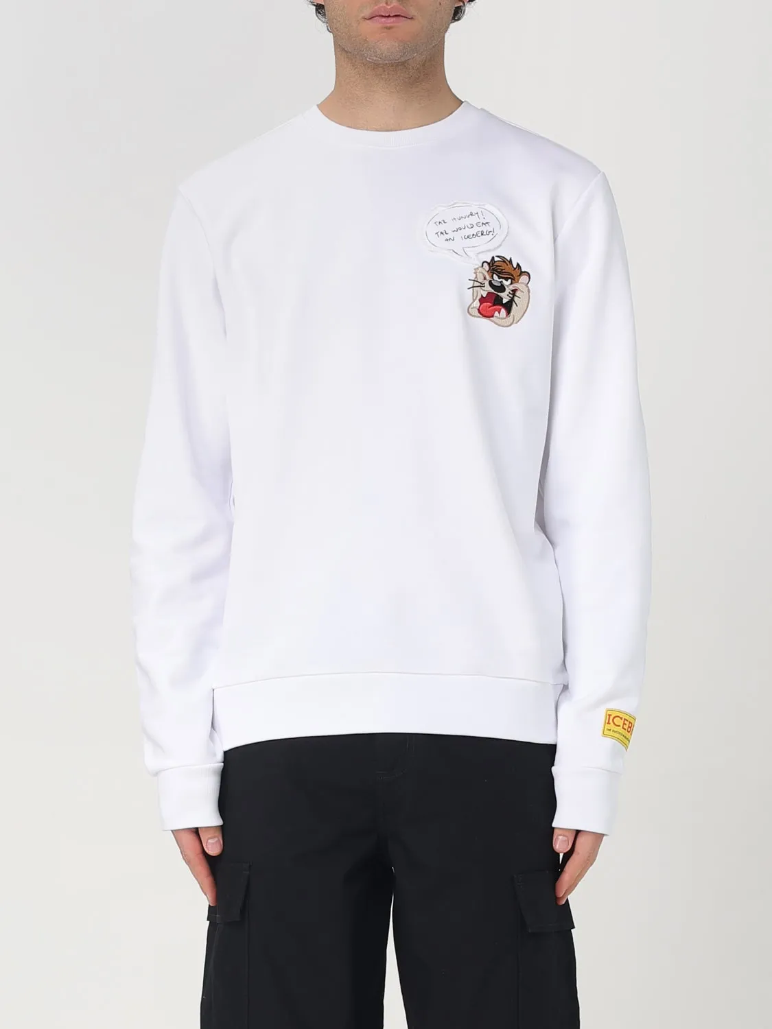 Felpa a girocollo con logo Tazmania Iceberg