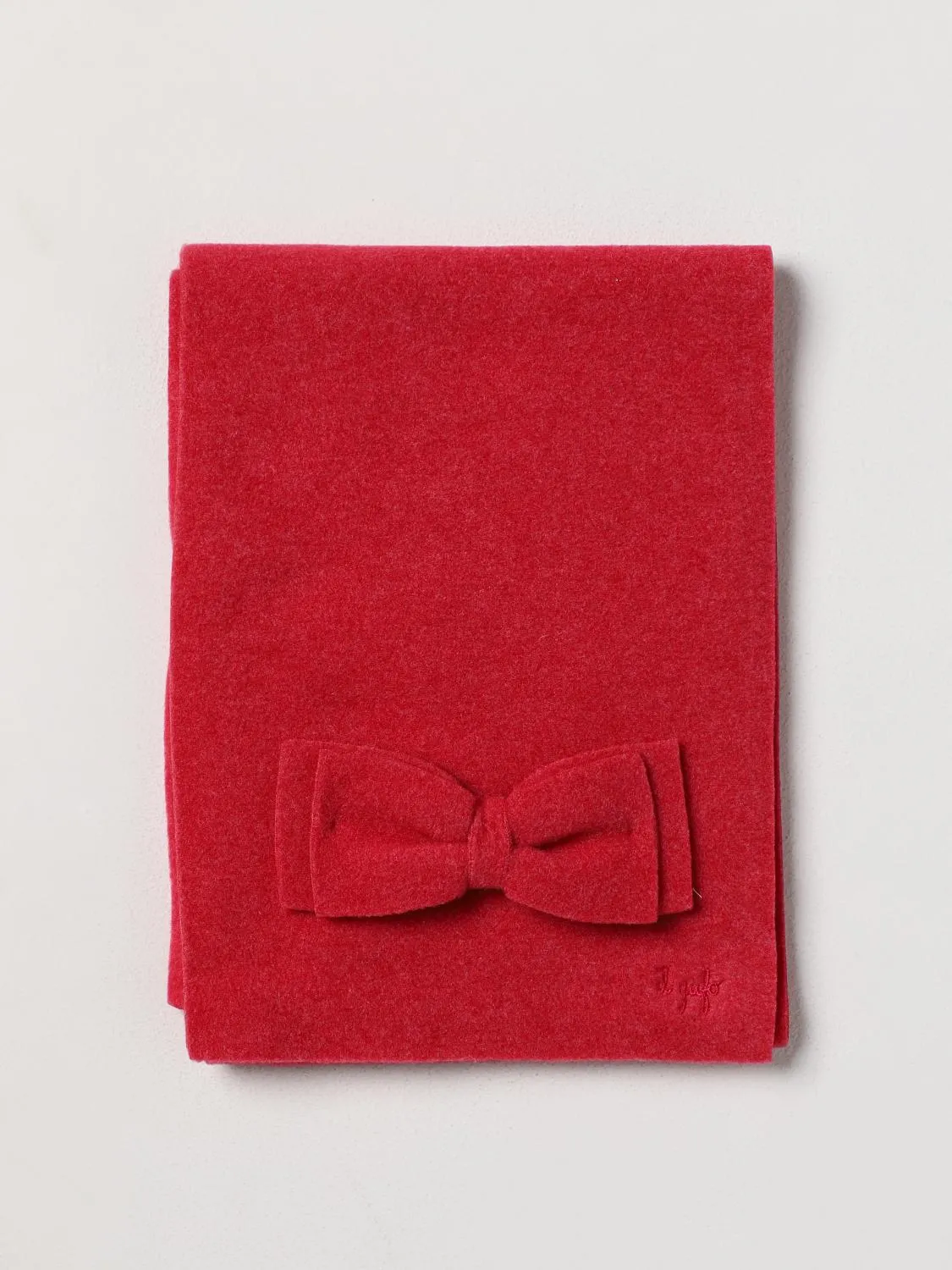 Sciarpa Il Gufo in pile con fiocco