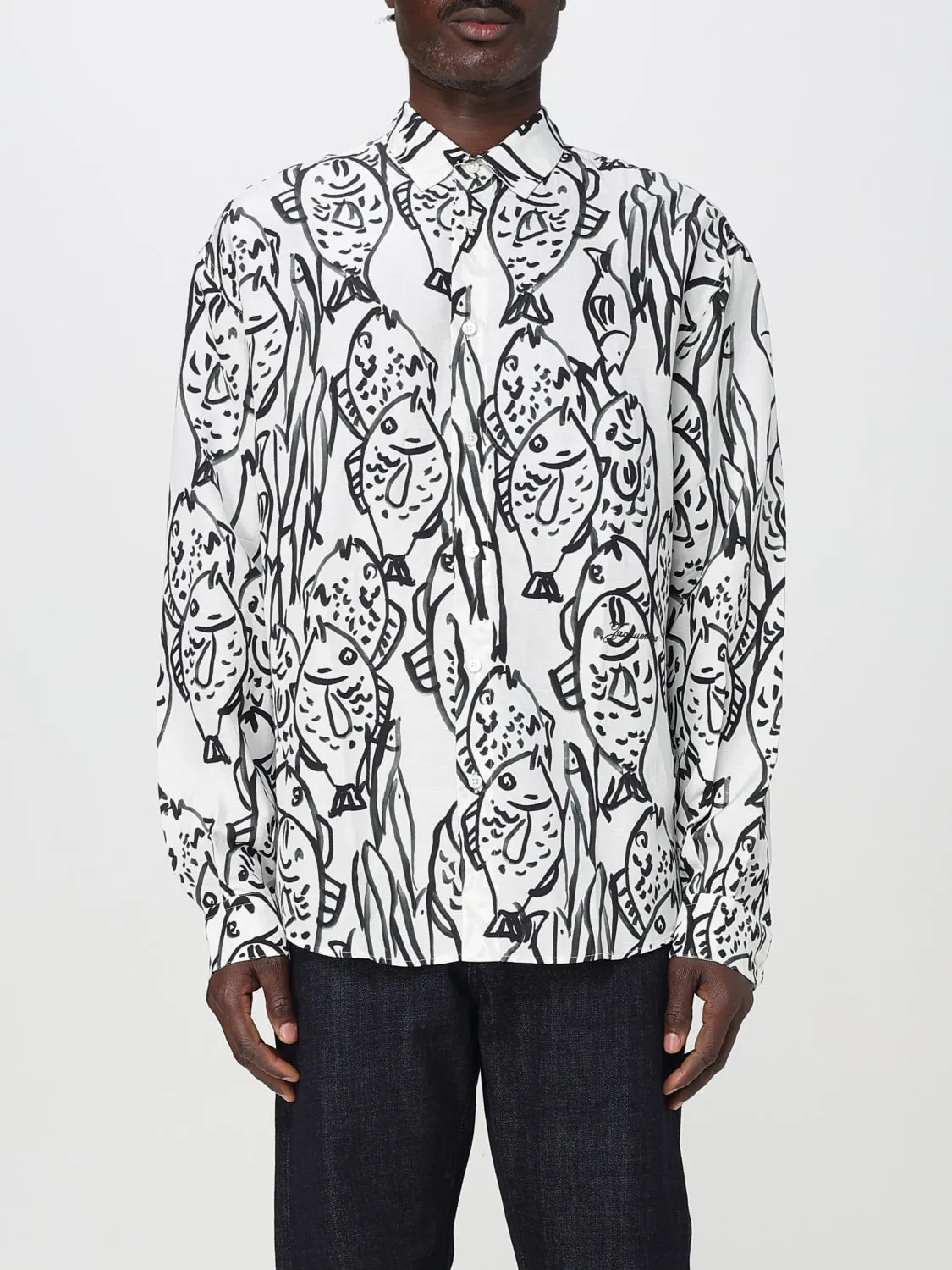 Camicia Jacquemus in misto lino stampato