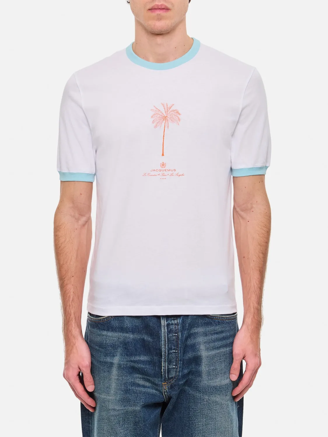 T-shirt in cotone con logo Jacquemus