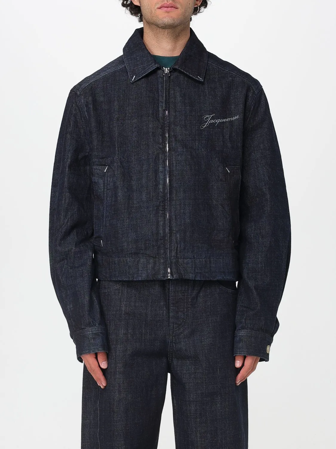 Giubbotto Jacquemus in denim di misto cotone