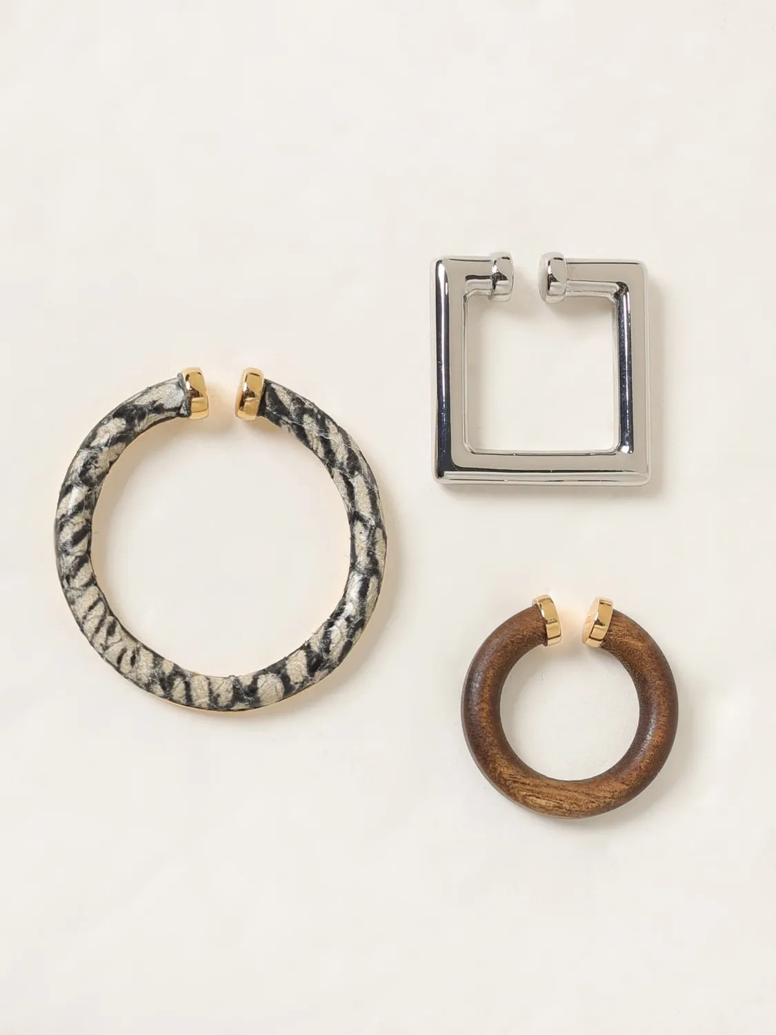 Set 3 orecchini Jacquemus in ottone