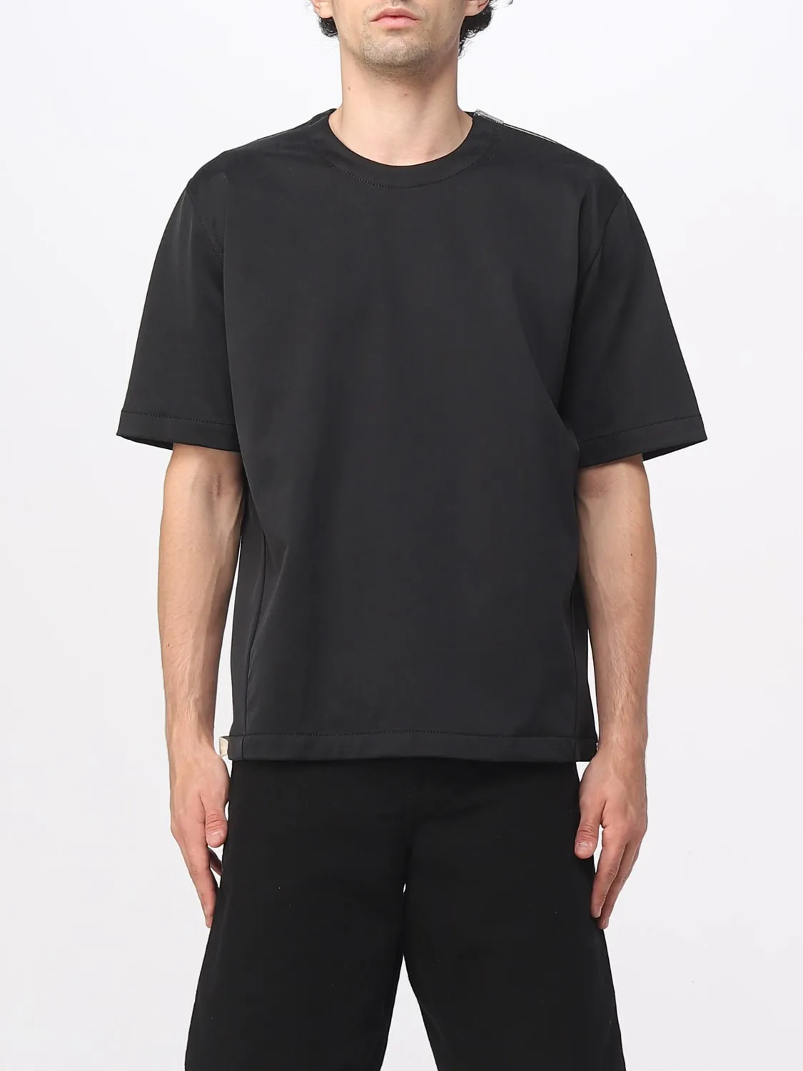 T-shirt Jil Sander in nylon con dettaglio zip