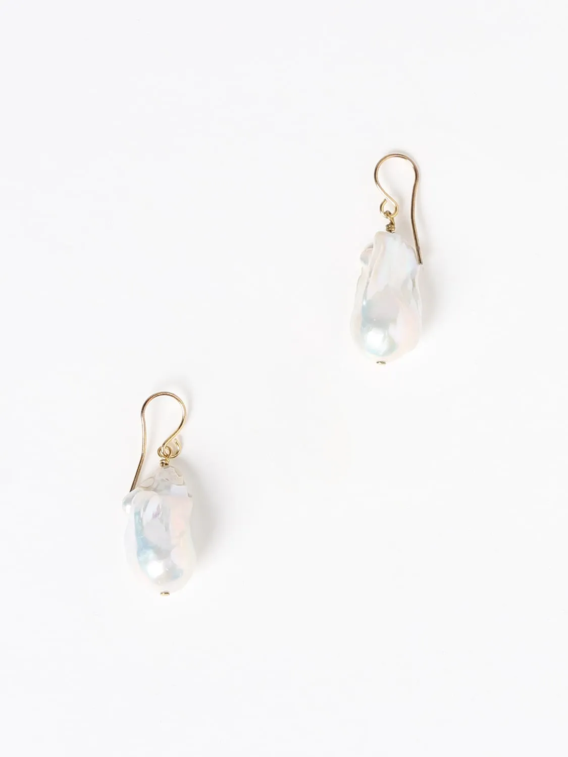 Orecchini Jil Sander in ottone con perle