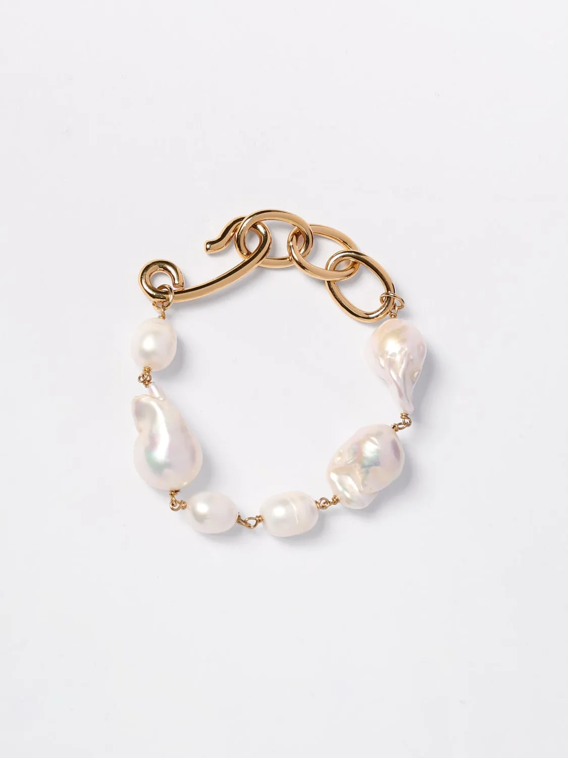 Bracciale Jil Sander in ottone e perle