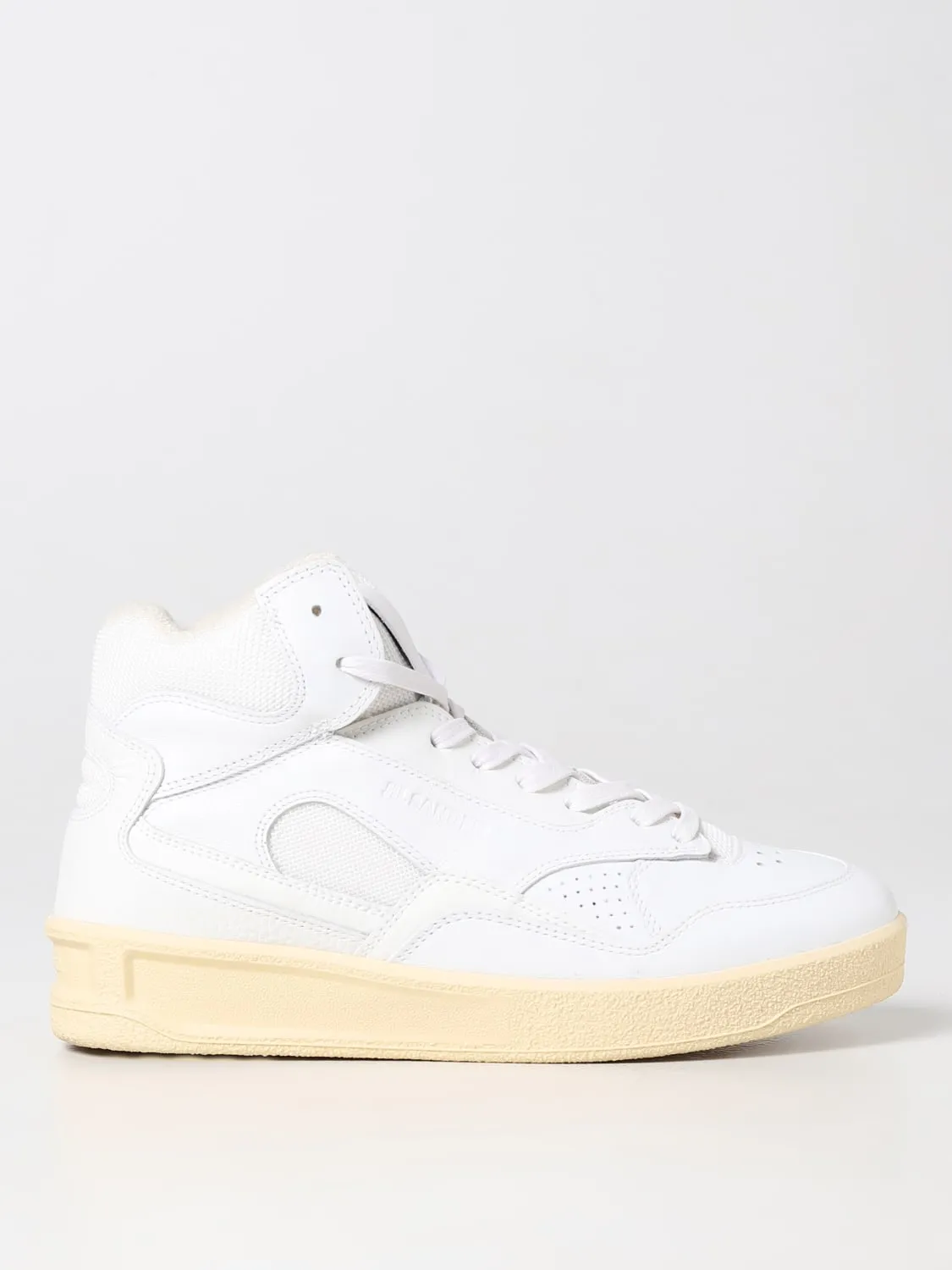 Sneakers Basket Mid Jil Sander in nappa e mesh