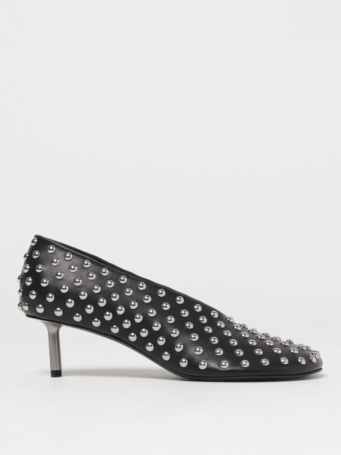 Décolleté Jil Sander in pelle con borchie all over