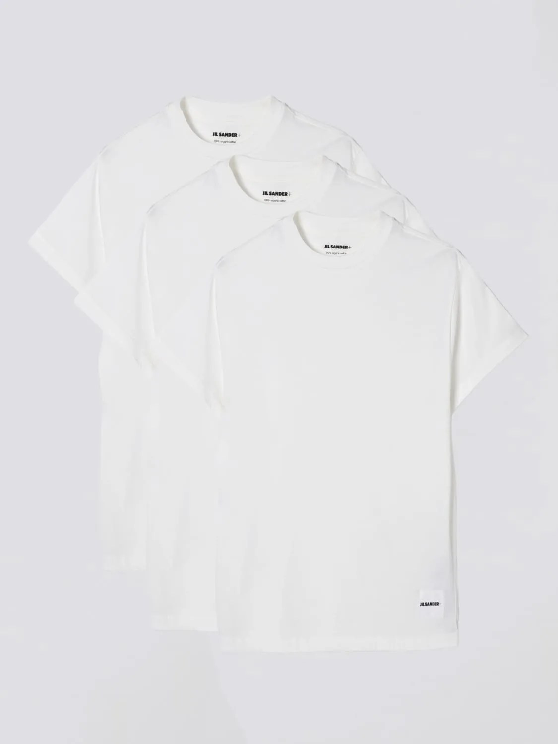 Set 3 T-shirt basic in cotone organico Jil Sander